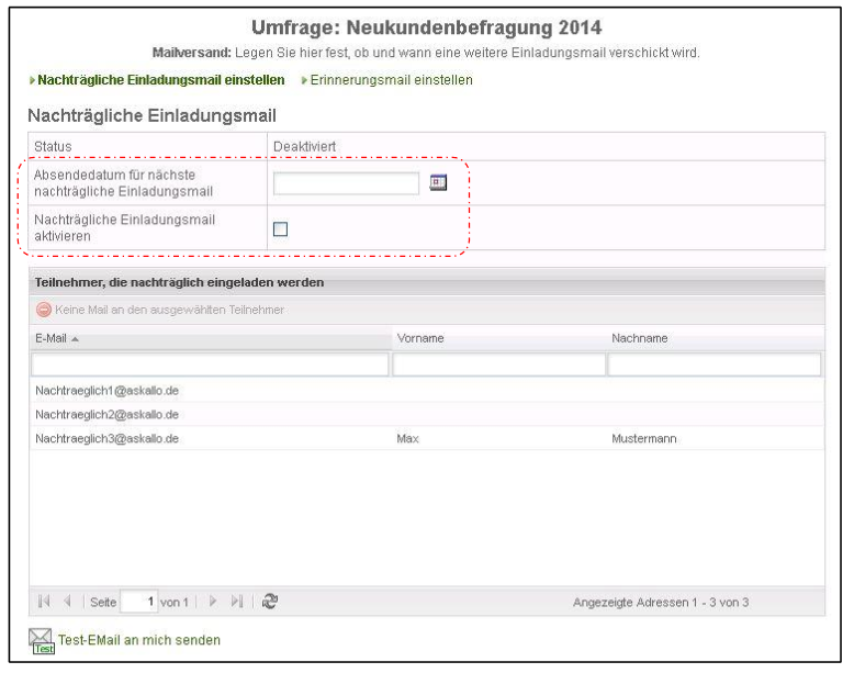 Nachtragliche Einladung Von Teilnehmern Askallo De